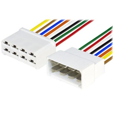 Разъем герметичный с проводом 0.75 мм² на 8 контактов в сборе